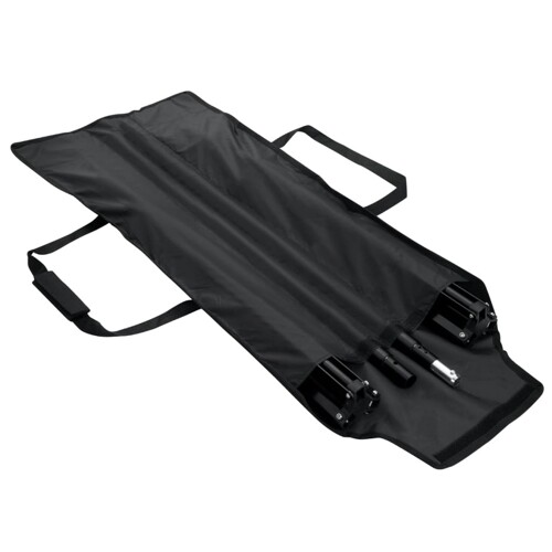 Pozadinski sustav s potporom 300 x 300 cm crni - NOVO