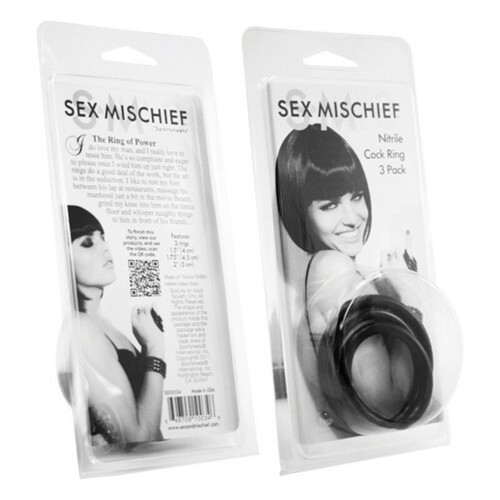 Prsten za Penis Nitrile Pakiranje od 3 Sportsheets SS100-34 - NOVO