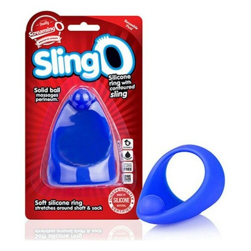 Prsten za Penis Pakiranje The Screaming O Slingo Plava - NOVO