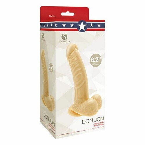 Dildo S Pleasures Don Jon PVC Ø 4,4 cm (17 cm) - NOVO