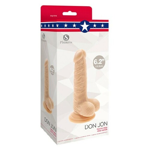 Dildo S Pleasures Don Jon PVC Ø 3,6 cm (13 cm) - NOVO