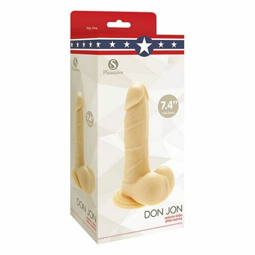 Dildo S Pleasures Don Jon PVC Ø 4,5 cm (15 cm) - NOVO