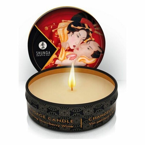 Masažna Svijeća Shunga 9046084 Jagoda 30 ml - NOVO
