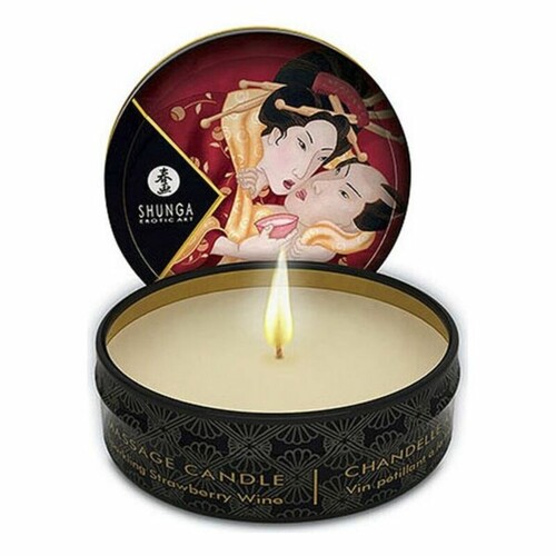 Masažna Svijeća Shunga 9046084 Jagoda 30 ml - NOVO