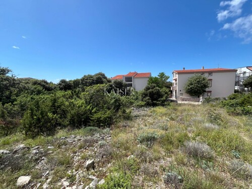 Otok Pag, Mandre - građevinsko zemljište s pogledom na more