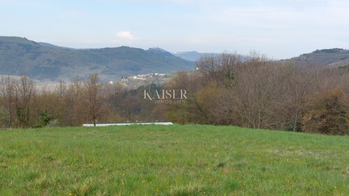 Istra, Motovun-poljoprivredno zemljište s pogledom na Motovu