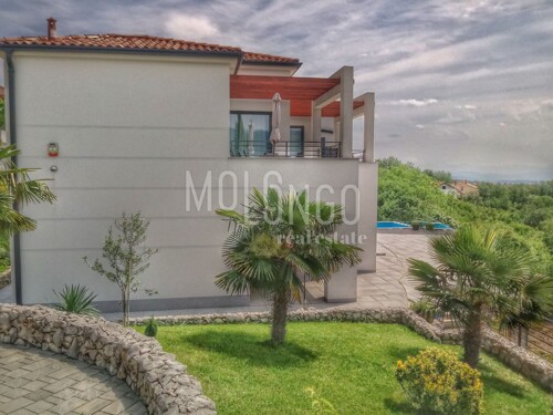 MARTINKOVAC, villa s bazenom i pogledom na Kvarner