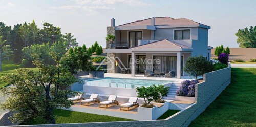 ZADAR-DEBELJAK- Prekrasna VILLA s INFINITY bazenom i pogledom na MORE!