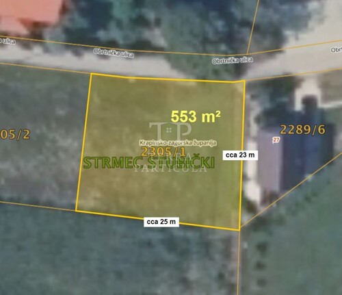 Stubičke Toplice, gradilište od 553 m², na prodaju