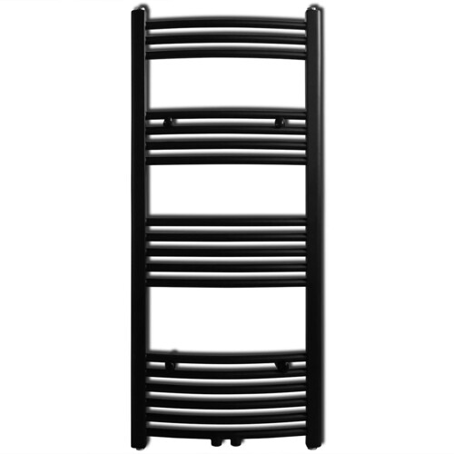 Crni kupaonski radijator za centralno grijanje zaobljeni 500 x 1160 mm - NOVO