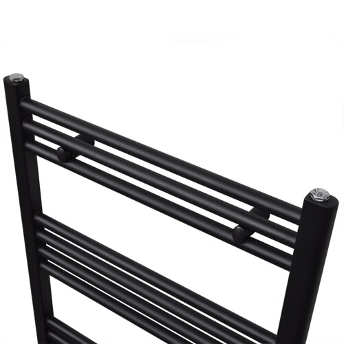Crni kupaonski radijator za centralno grijanje ravni 500 x 1160 mm - NOVO