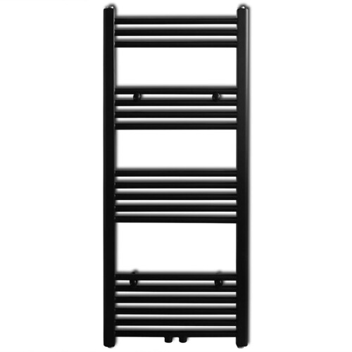 Crni kupaonski radijator za centralno grijanje ravni 500 x 1160 mm - NOVO