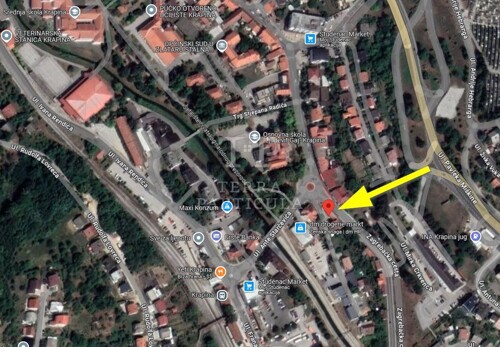 Krapina, strogi centar, zemljište s dvije kuće
