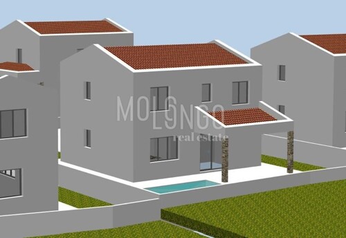 ISTRA, FILIPANA - Zemljište od 323 m² s projektom za kuću ka