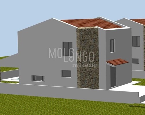 ISTRA, FILIPANA - Zemljište od 353 m² s projektom za kuću ka
