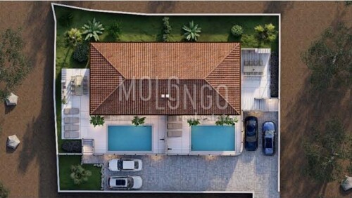 KRK MALINSKA, dvojna kuća 140 m2 s bazenom