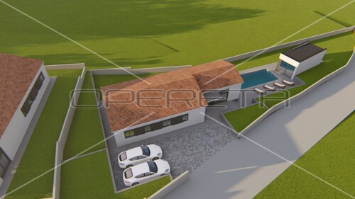 Okolica Kršana, građevinsko zemljište 891 m2 sa građevinskom dozvolom