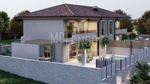 KRK, MALINSKA dvojna kuća 140 m2 s bazenom