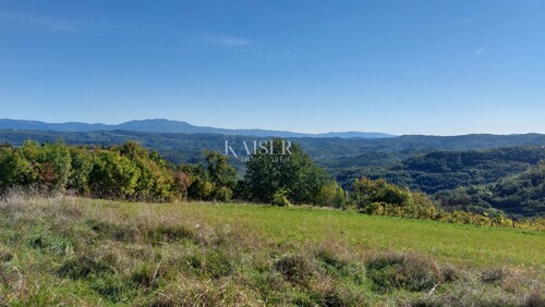 Istra, Motovun okolica, zemljište s građevinskom dozvolom za