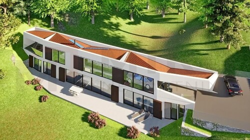 Vrbnik, građevinsko zemljište s idejnim projektom za gradnju
