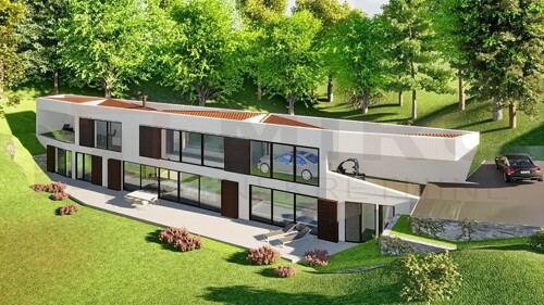 Vrbnik, građevinsko zemljište s idejnim projektom za gradnju