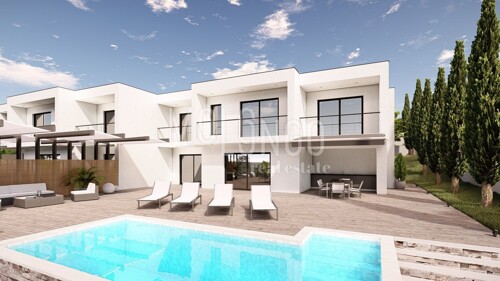 CRIKVENICA, Duplex s bazenom i prekrasnim pogledom na more