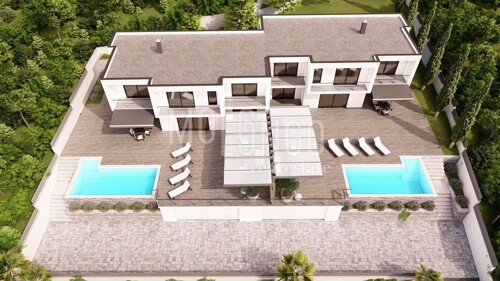 CRIKVENICA, Duplex s bazenom i prekrasnim pogledom na more