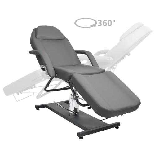 Masažni stol sivi 180 x 62 x (87 - 112) cm - NOVO
