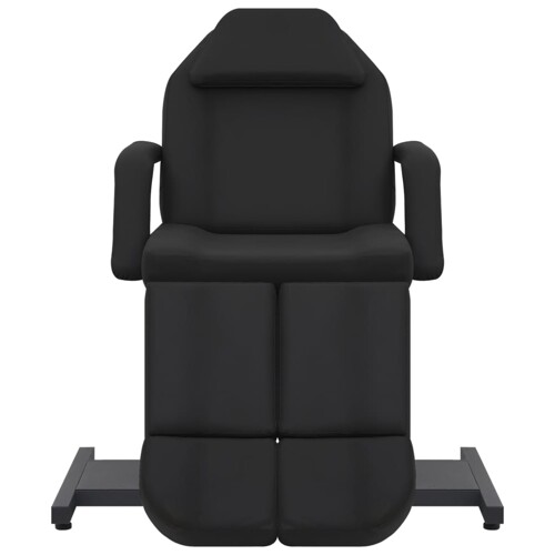 Kozmetička stolica od umjetne kože crna 180 x 62 x 78 cm - NOVO