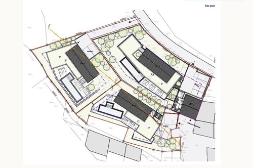 Prekrasno zemljište sa gotovim projektom u Oprtlju