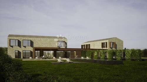 Građevinsko zemljište u Vižinadi sa gotovim projektom