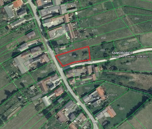 Građevinsko zemljište, Samoborec, 1248 m2