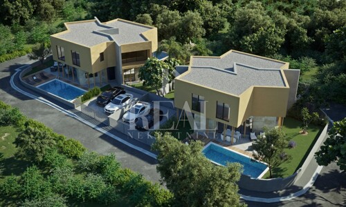 Brtonigla, elitna dvojna vila P+1,166m2, NOVO!