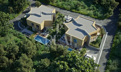Brtonigla, elitna dvojna vila P+1,166m2, NOVO!