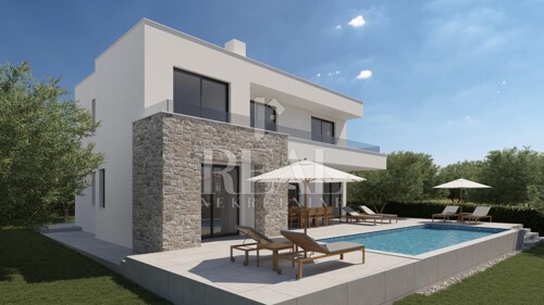 Poreč-okolica, prekrasna novosagrađena vila sa bazenom