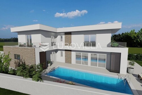 Istra, Svetvinčenat - građevinsko zemljište 1115 m2 s građevinskom dozvol...