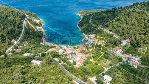 Građevinsko zemljište sa pogledom na more, 1.431 m2, uvala Babina