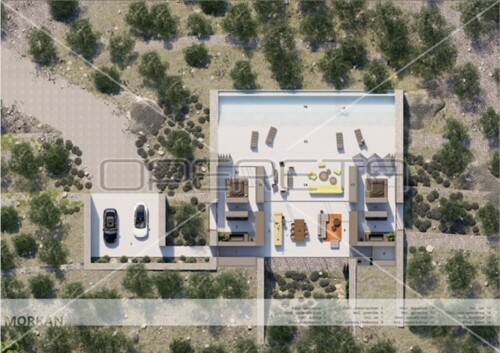Jedinstveno zemljište s projektom luksuzne vile na otoku Korčuli