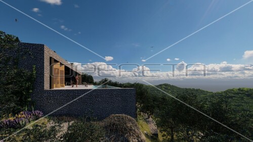 Jedinstveno zemljište s projektom luksuzne vile na otoku Korčuli