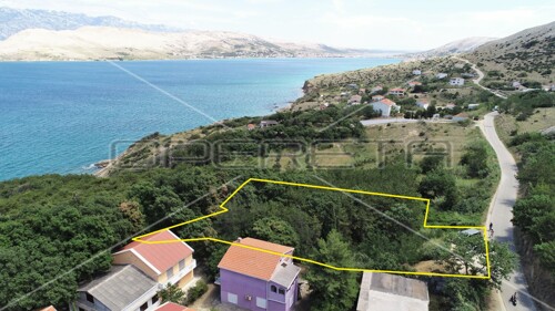 Građevinsko zemljište s pogledom na more, Pag, 1.738 m2