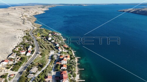 Otok Pag, Građevinsko zemljište s dozvolom, 793 m², pogled na more, drugi ...