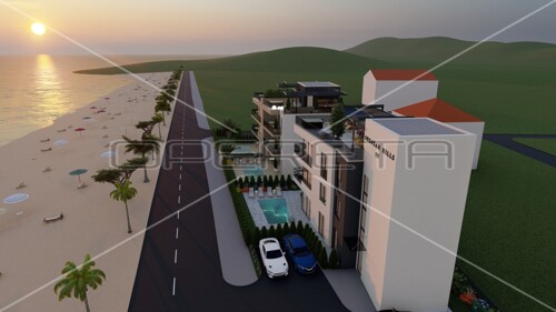 Penthouse u novogradnji prvi red do mora, 132m2 NKP, Sukošan