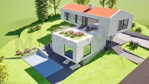Vrbnik, građevinsko zemljište s idejnim projektom za obitelj