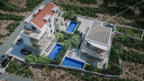 Moderni stan s terasom i pogledom na more u Stivašnici, 79,60 m2