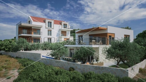 Stan s terasom i pogledom na more u Stivašnici, 78,50 m2