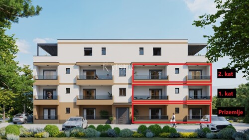 Istra - Poreč okolica, stan 70m2 u novogradnji s liftom