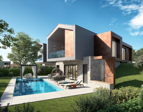 Moderna Vila sa bazenom, Poreč okolica, 200 m2, novogradnja