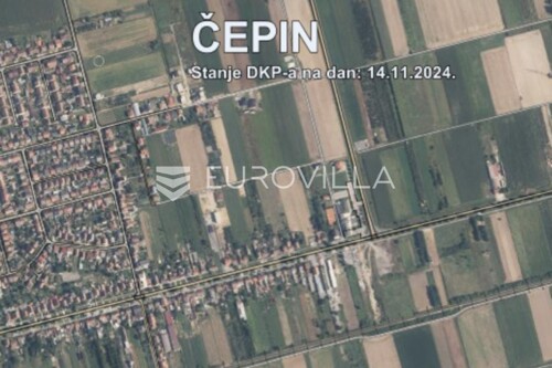 Čepin, iza Hotela Zelenkrov, građevinsko zemljište 4899 m2