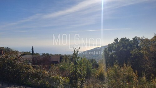 BREGI, građevinski teren s pogledom na Kvarner
