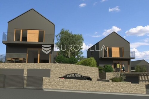 Samobor, Konšćica, građevinsko zemljište 2630 m2 s projektom za urbane vile